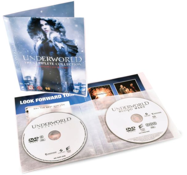 Lot de 50 Pochette DVD double avec espace pour la jaquette