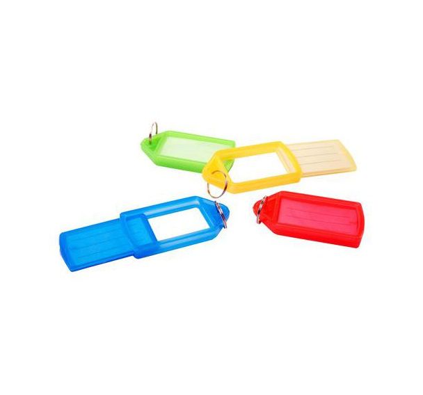 Lot de 50 Porte-clés étiquettes coulissants - lot de 50 - Pavo