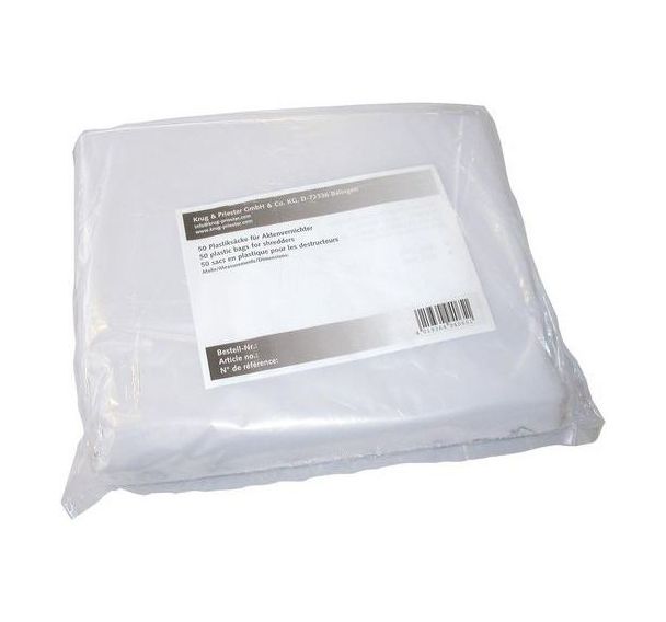 Lot de 50 Sacs plastique 400L pour destructeur de documents