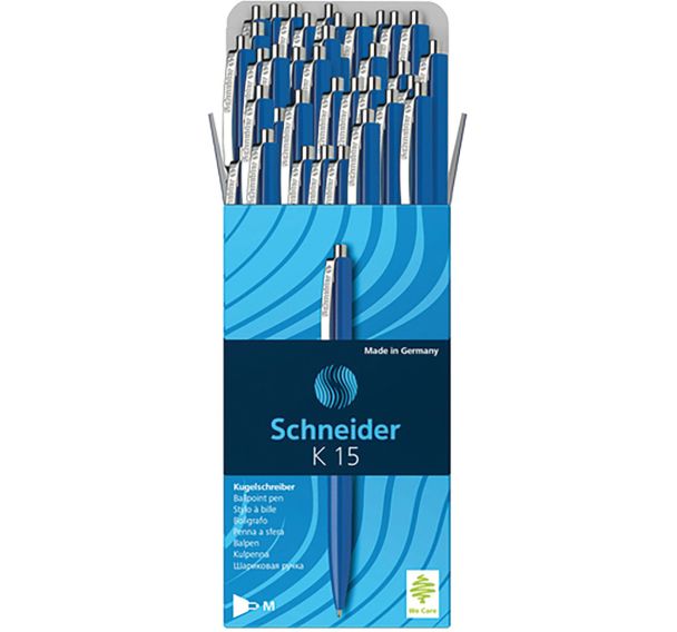 Lot de 50 Stylo bille - K15 - bleu - 50 pcs - Schneider