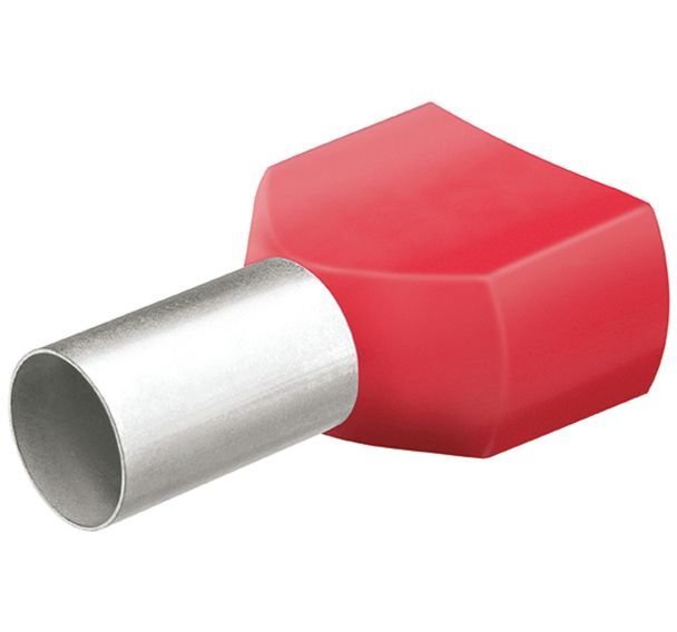Lot de 50 embouts jumelés avec col en plastique pour câble 2x10,00mm²_ 97 99 377