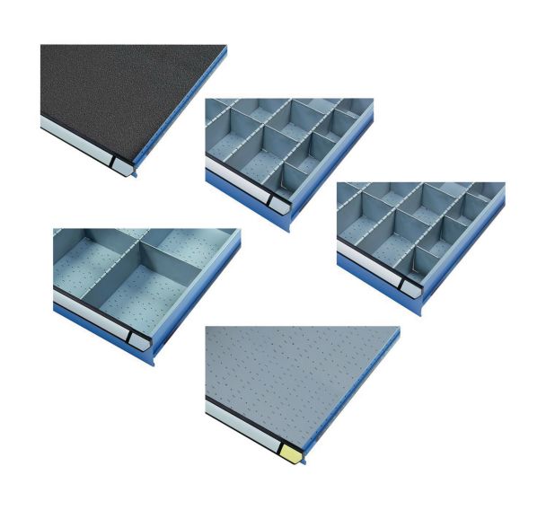 Lot de 51 subdivisions pour tiroirs - Armoire 7 tiroirs TM Starter