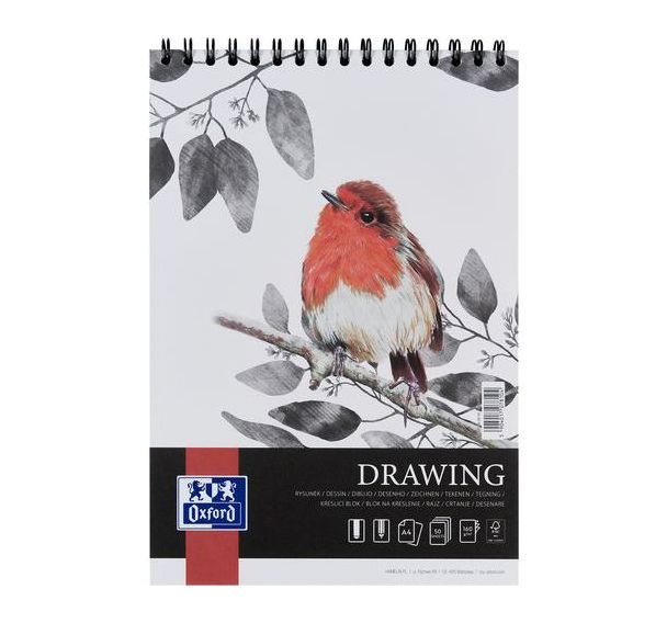 Lot de 5 Bloc dessin Drawing Oxford Art integral A4 50p 160g