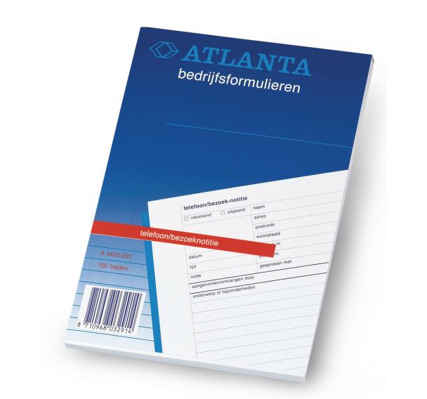 Lot de 5 Bloc téléphonique et d'annotations Atlanta