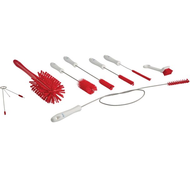 Lot de 5 Brosse kit sundae, Rouge