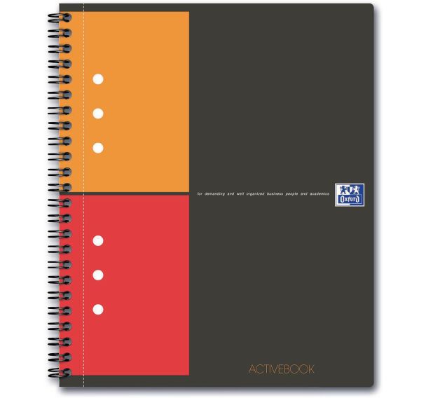 Lot de 5 Cahier Activebook spirale A5 + 160p 80g Q5/5 Gris