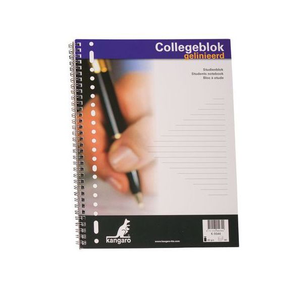 Lot de 5 Cahier Fastprint - Lignes - 80 pages - Spirale coté long