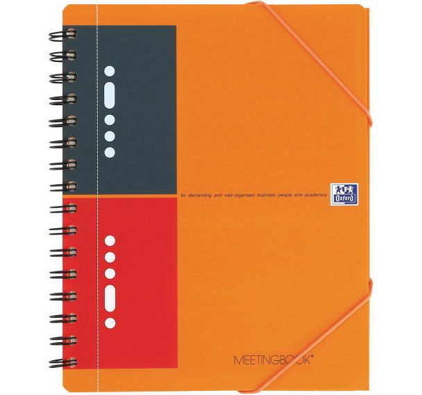 Lot de 5 Cahier meetingbook spirale A5 + 160p 80g ligné 6mm