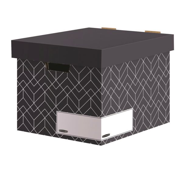 Lot de 5 Caisse d'archivage Déco Bleu nuit - Bankers Box
