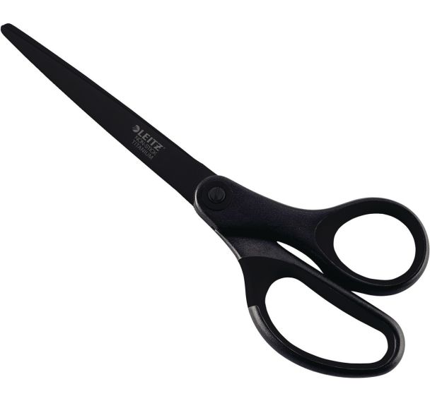 Lot de 5 Ciseaux Titane non adhérent 180mm - noir - Leitz
