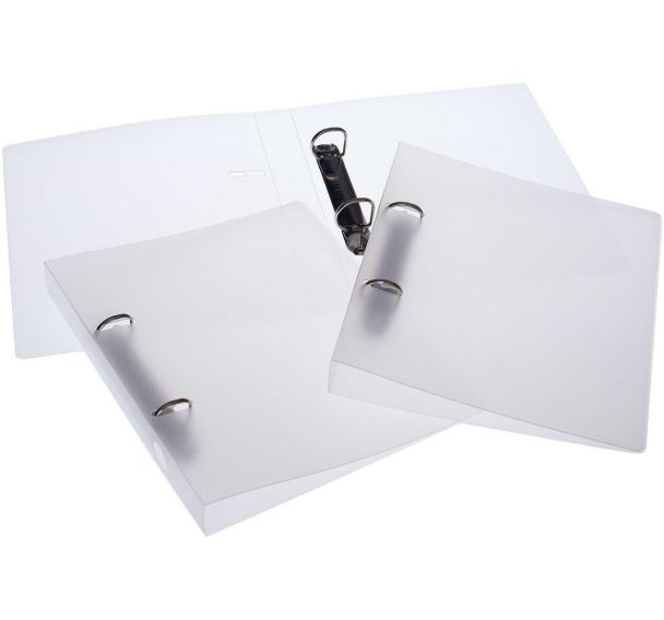 Lot de 5 Classeur A5: PP: 2 anneaux: 27/20 mm: transparent