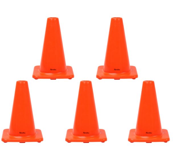 Lot de 5 Cône sans bande rétroréfléchissante 30 cm - Lot de 5