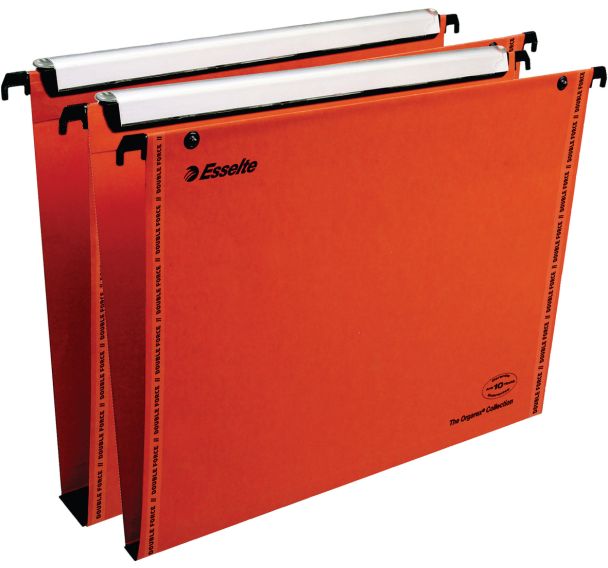 Lot de 5 Dossier suspendu VMG A4 15-30mm - carton - tiroir -  orange