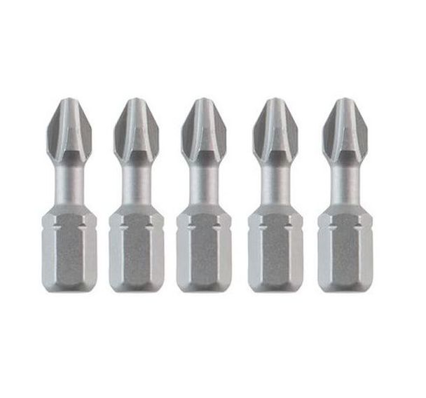 Lot de 5 Embout PH2 - 25 mm