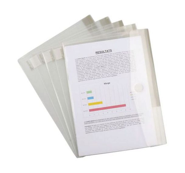 Lot de 5 Enveloppe scratch - A4 - Paysage- Incolore