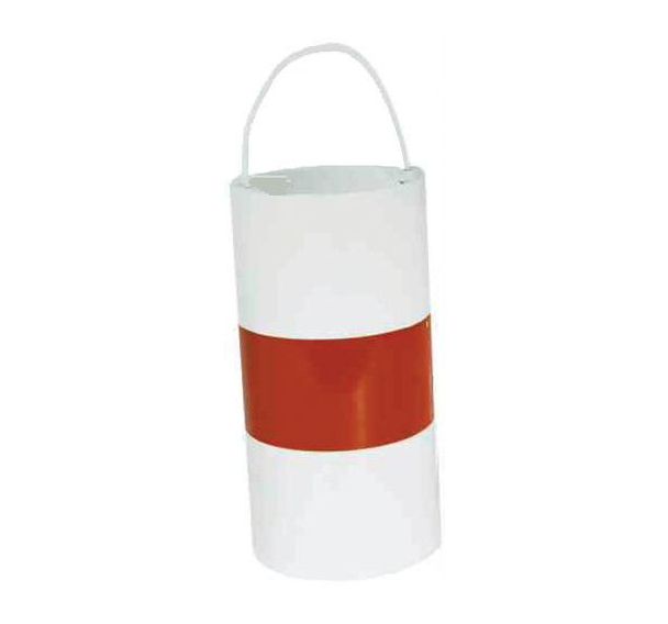 Lot de 5 Fardier cylindrique taliafluo - jaune bande retro rouge