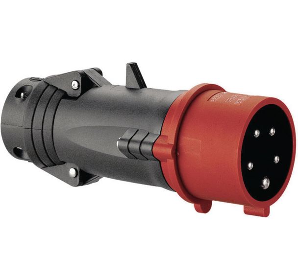 Lot de 5 Fiche 16A 4P+T 400V PLAST 44