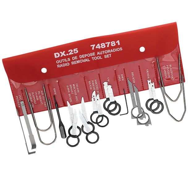 Lot de 5 Jeu D'Outils Pour Dépose Autoradio