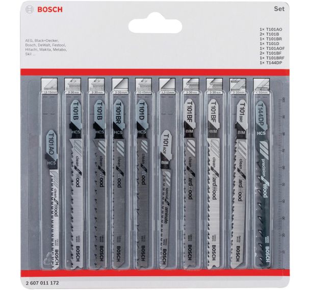 Lot de 5 Lames de scie sauteuse JSB Set Bois Clean