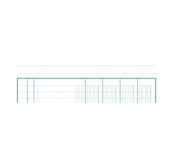Lot de 5 Manifold 4 colonnes 29,7x21cm 50 feuillets dupli autocopiant