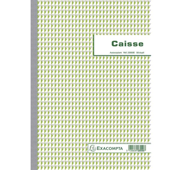 Lot de 5 Manifold Caisse 29,7x21cm 50 feuillets dupli autocopiants