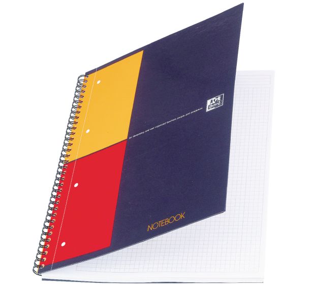Lot de 5 Notebook - Petits carreaux - A4