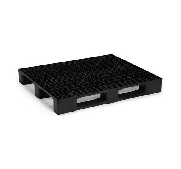 Lot de 5 Palette noire medium et recyclée - 1000x1200x150 mm