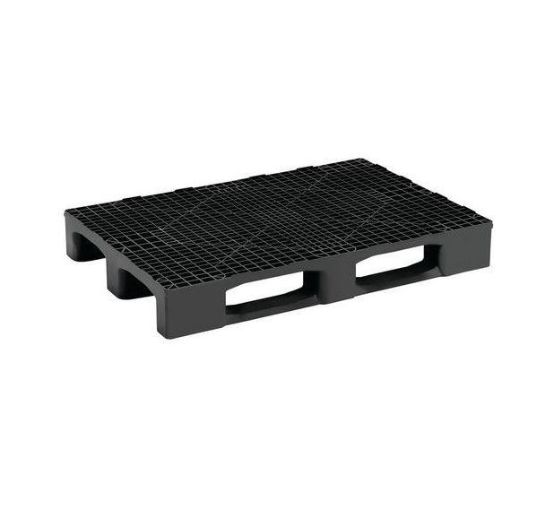 Lot de 5 Palette plastique PE recyclé 800x1200mm - 3 semelles