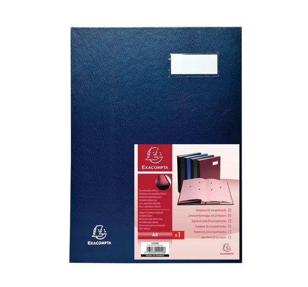 Lot de 5 Parapheur direction dos a soufflets - 24 compartiments