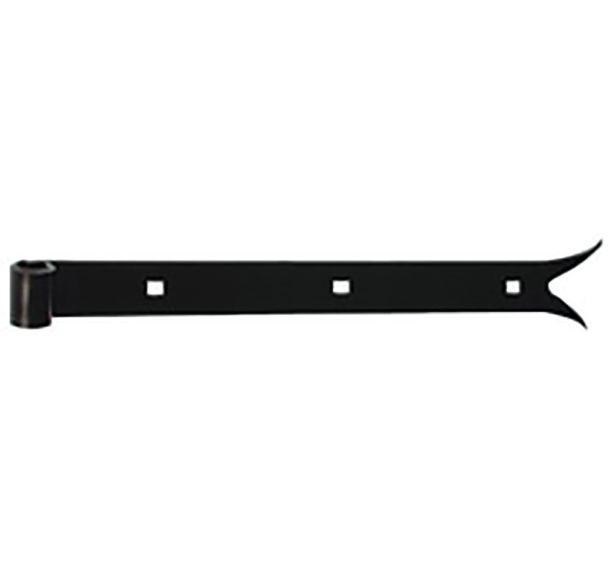 Lot de 5 Penture teinte noir style queue carpe 400mm