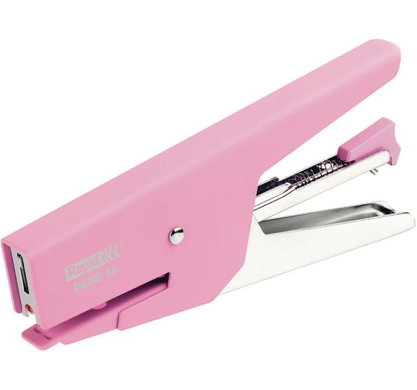 Lot de 5 Pince agrafeuse Jaky Bebe 58 - rose- Rapid