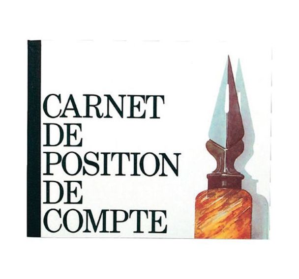 Lot de 5 Piqûre position de compte 16x19,5cm 40 pages