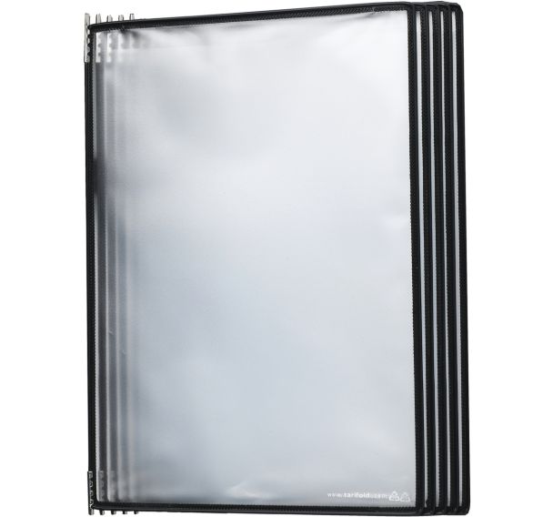Lot de 5 Poche à pivots Veo - A4 - PP - portrait - noir