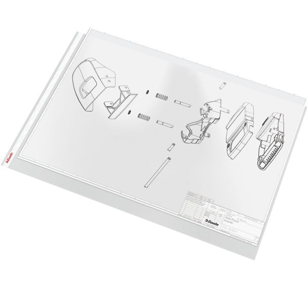 Lot de 5 Pochette perforée A3 - polypro - paysage-85 microns