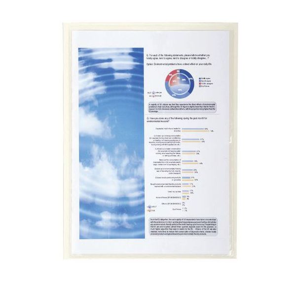 Lot de 5 Pochettes adhésives PVC lisse 14/100e - A4