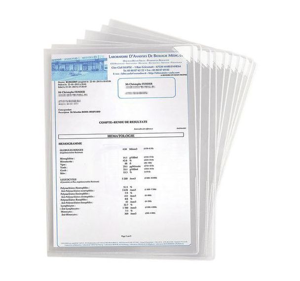 Lot de 5 Pochettes antibactiériennes KANG adhésives repositionnables