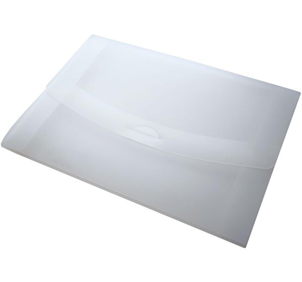 Lot de 5 Porte-document A3: 10 mm: clasp: transparent