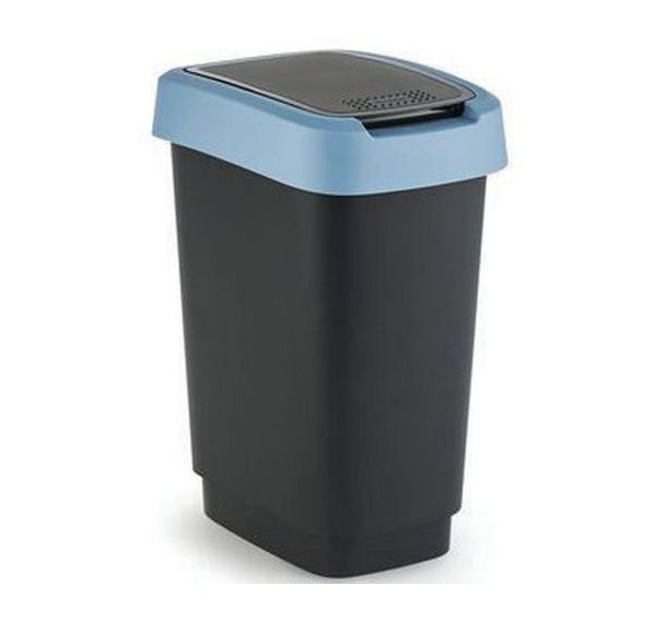 Lot de 5 Poubelle Twist 10L bleu