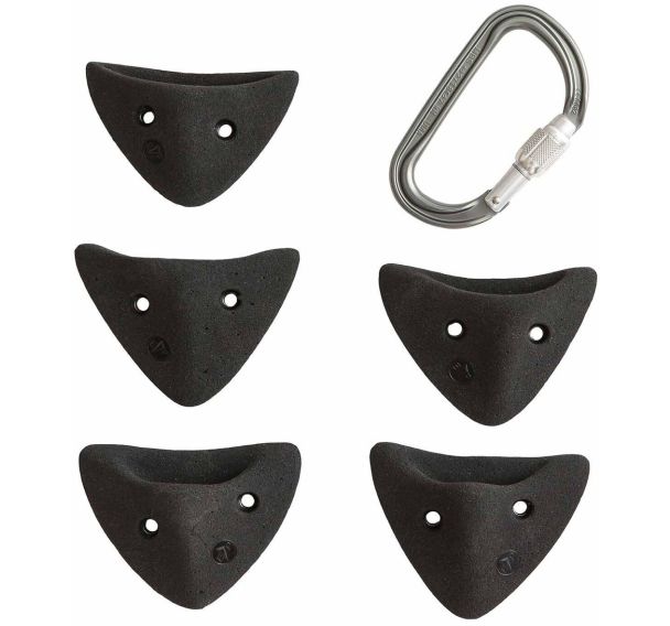 Lot de 5 Prises d'escalade - Entre Prises - Simon's Edges S bleu