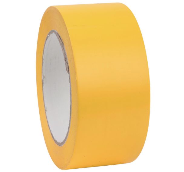 Lot de 5 Ruban de signalisation sol PVC - Jaune - Dancop