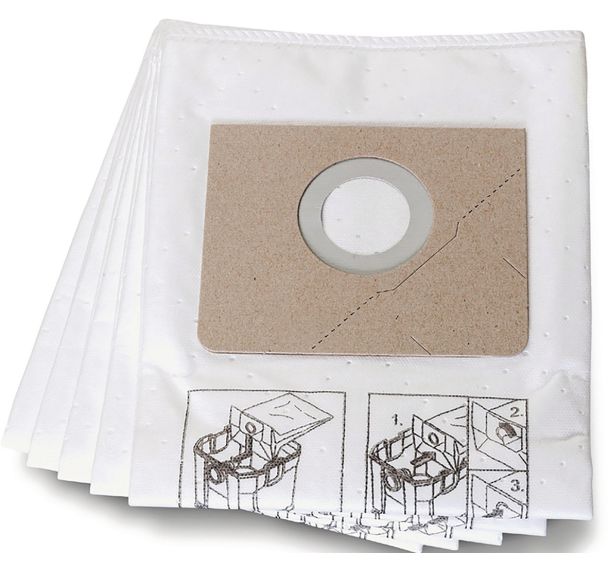 Lot de 5 Sac filtrant Premium en matériau non tissé