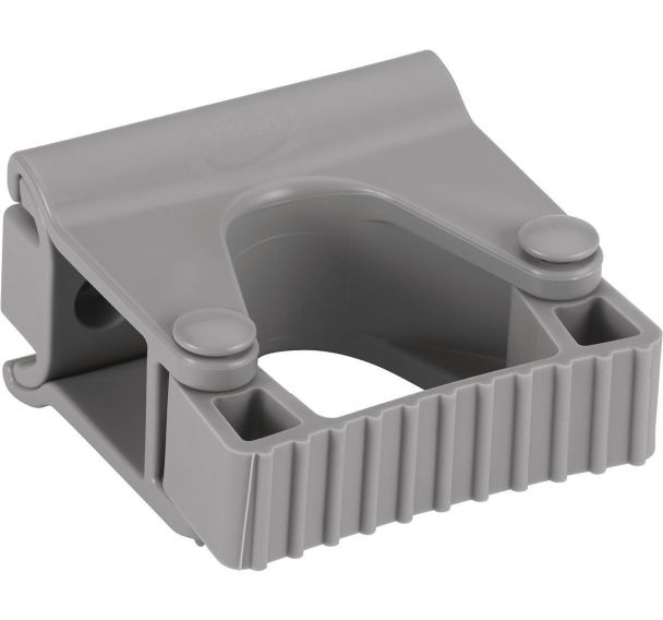 Lot de 5 Support mural hygiénique - Clip Grip - 8,3cm - Gris