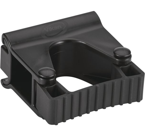 Lot de 5 Support mural hygiénique - Clip Grip - 8,3cm - Noir