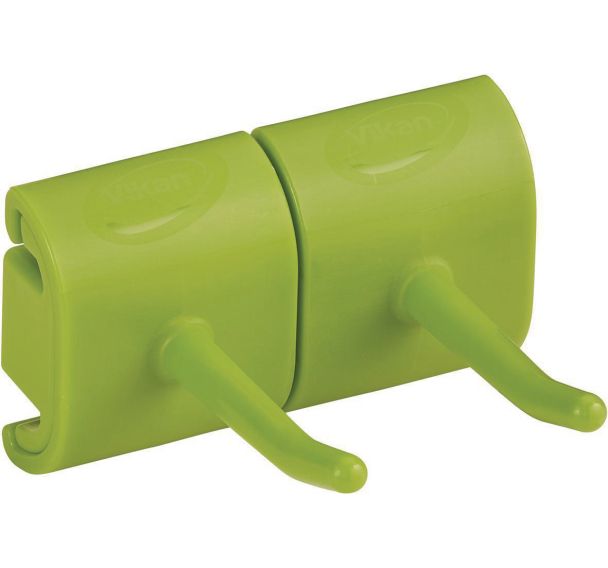 Lot de 5 Support mural hygiénique - Double crochet - 8,3cm - Anis