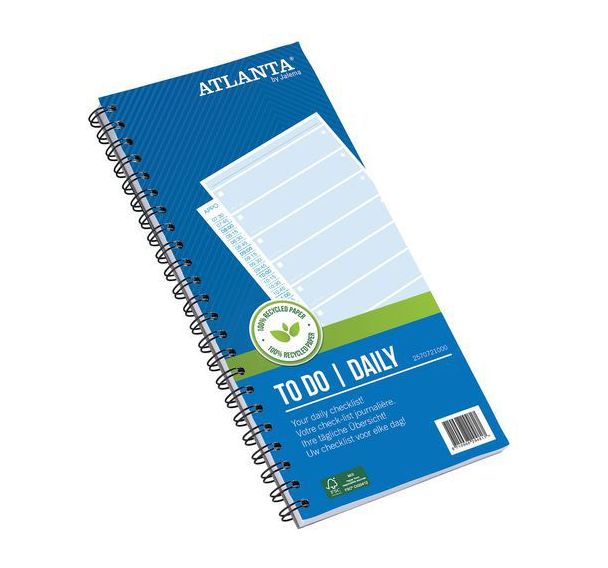Lot de 5 To Do Daily - Papier 100% recyclé