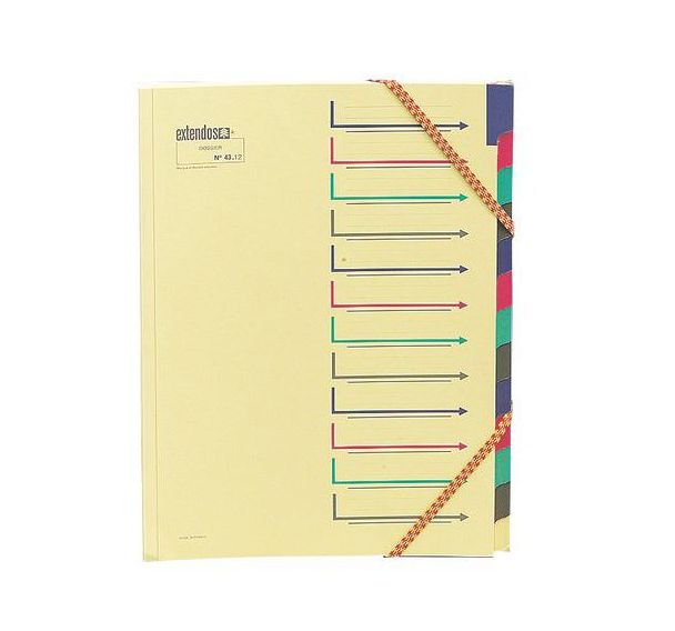 Lot de 5 Trieur 7 compartiment en carte forte canari