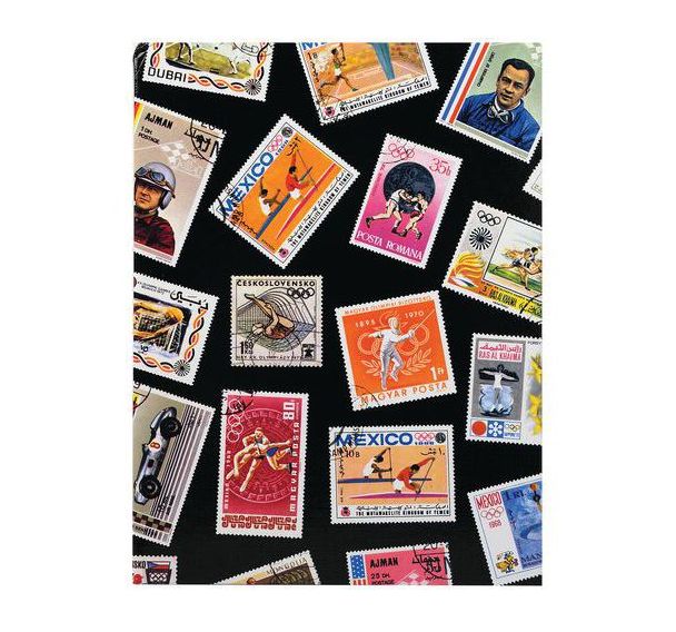 Lot de 5 albums de timbres Sport 16 pages noires - 22,5x30,5 cm