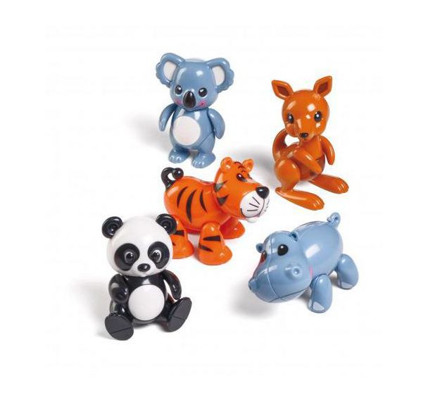 Lot de 5 animaux du monde Tolo