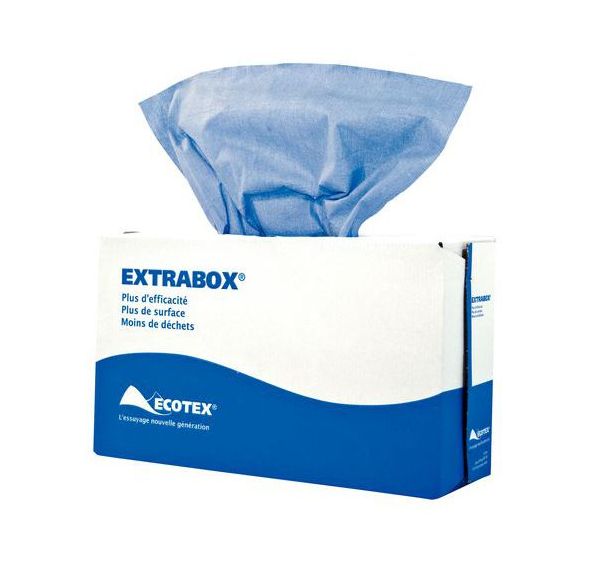 Lot de 5 boites de 100 chiffons Bleu non-tissé 23x50cm