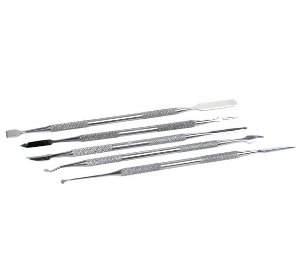 Lot de 5 brunissoirs inox
